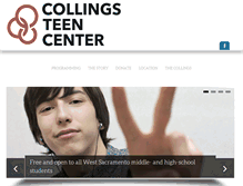Tablet Screenshot of collingsteencenter.org
